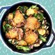 Illustration for article titled For a skillet-lickingly good chicken dinner, toast matzo in schmaltz